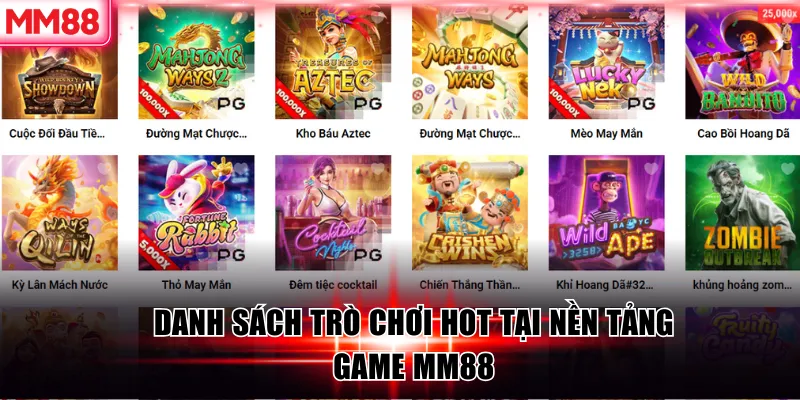 MM88 🌟 Cá Cược Cùng MM 88 Đăng Ký Thưởng +88K ✔️ 25 Danh sách trò chơi hot tại nền tảng game MM88