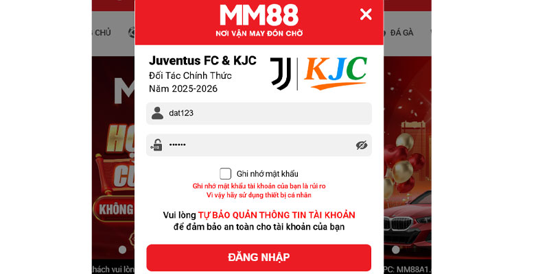 Cách Đăng Nhập MM88 Lỗi Thường Gặp Và Giải Pháp Hiệu Quả 8 Điền mật khẩu đúng đã đăng ký mm88