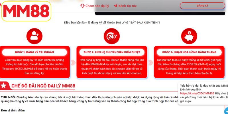 Đại Lý MM88 - Hợp Tác Nhận Hoa Hồng Khủng Lên Đến 70% 5 Hướng dẫn cách trở thành đại lý MM88 nhanh nhất